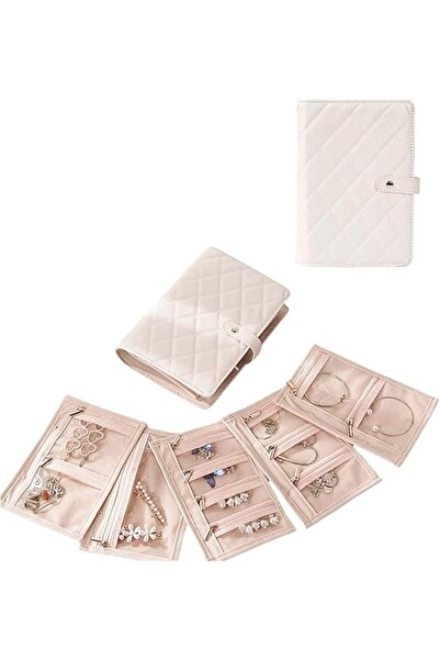 OriTi Travel Jewelry Organizer Case, Jewlery Storage Book Binder and Clear Ve...