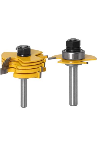 STARSTAR Milling cutter 8mm adjustable 3-wheel T-type 6 inserts.