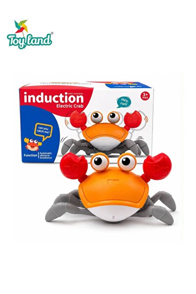 TOY LAND Kids Induction Electric Crab Toy with Automatic Obstacle Avoidance, ...