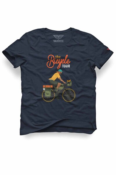 Tarrzzcom Unisex 100% Cotton Regular Fit Biker Printed T-Shirt - Bicycle Tour...