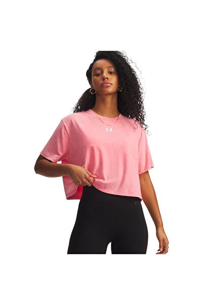 Under Armour RIVAL Φαρδύ T-shirt με εφέ πλύσης 6011065-600 Φούξια