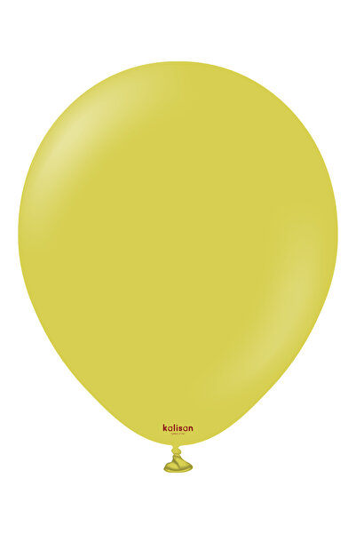 Retro Zeytin Yeşili Balon 12 inç 10'lu Paket