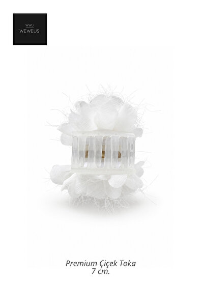 Weweus Women's Premium White Flower Buckle