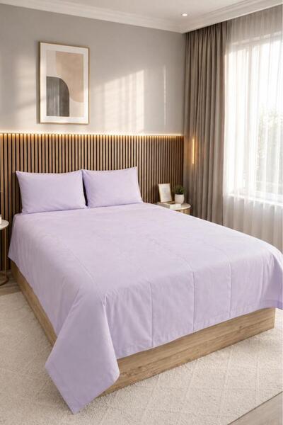Çeyiz Diyarı Daily Cheap 3 Piece Double Duvet Cover Set 200X220 Lilac