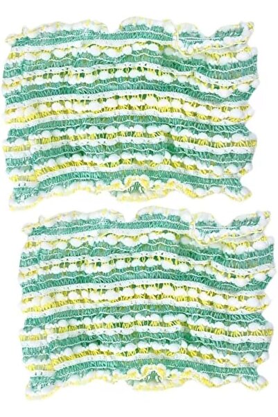 Tazweeq 2 Pcs Green Elastic Headbands for Women, Soft Wide Hairbands for Face...