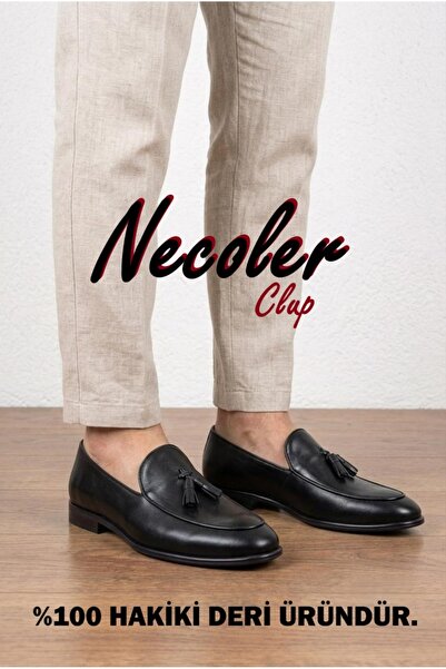 Generic Brand 100% Genuine Leather Men's Rubber Sole Ballet Flats (02-03)