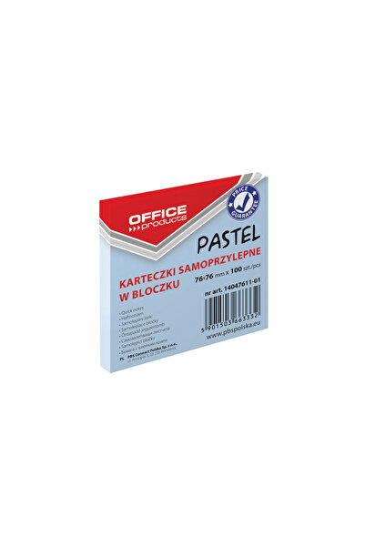 OFFICE products Samolepicí poznámkové lístky 76 x 76 mm, 100 ks/sada, - Paste...
