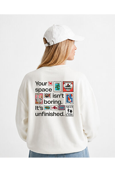Grafftee Clothing Artistic Design Printed Sweatshirt Oversize Fit 100% Cotton...