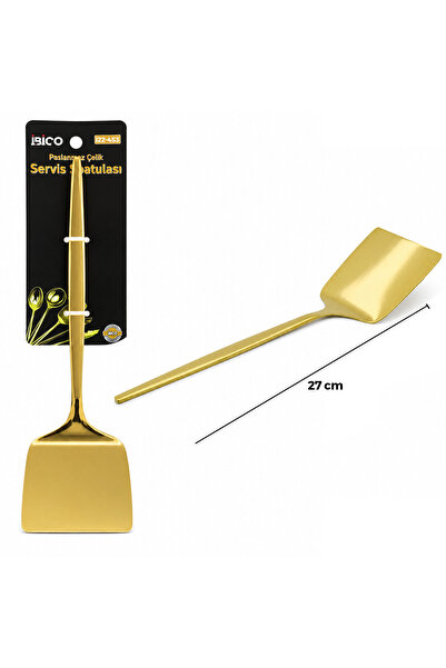 RiverWorld River World Metal Serving Spatula Gold Color 27 cm
