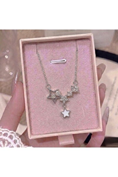 Heda Jewelry قلادة ستاري - قلادة فولاذية بتصميم نجمة من الفولاذ
