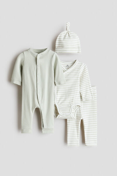 H&M 4 Parçalı Pamuklu Set