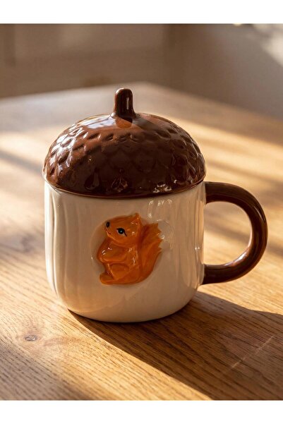 LC Waikiki Mixed Palamut Figured Ceramic Mug 450 ml (W6)