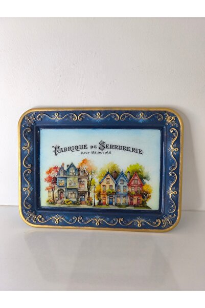 IremTasarimAtolyesi Presentation Tray Epoxy Surface 28Cm*21Cm Kitchen Decoration