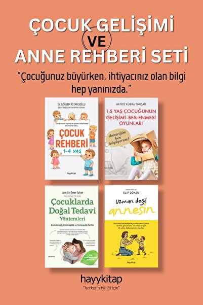 hayykitap Çocuk Gelişimi ve Anne Rehberi Seti (4 Kitap) Çocuk Rehberi - Çocuk...