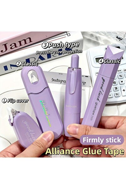 Choice1 purple 4PCS Creative Double-Sided Dot Glue, High-Adhesion Dot Glue, S...