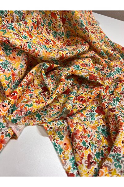 LUSSAMODA Organic Cotton Linen Fabric Crinkled Patterned Draped Fabric for Dr...