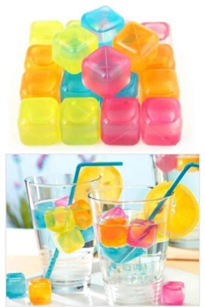 modi Colorful Ice Cubes Indestructible Cooling Ice Cubes 20 Pieces