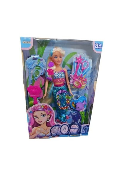 kumkumticaret Sh40687 Kut.Mermaid Mermaid Doll 29cm
