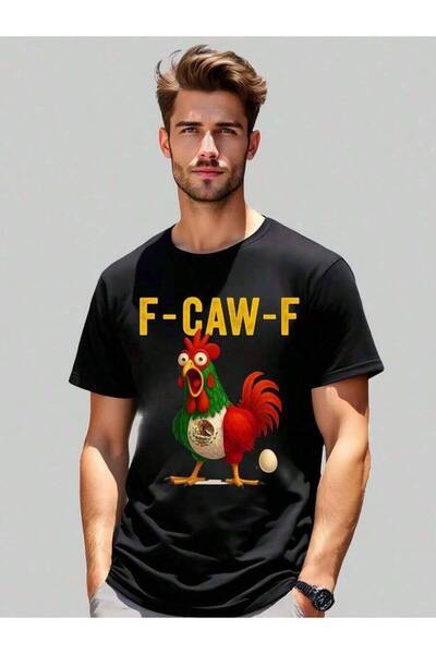 23ERVA Unisex F-Caw-F Chicken T-Shirt Mexico Tee For Women Comfortable Fit Br...