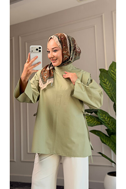 Suede Style 6558 - Stylish, Comfortable, Underarm Side Tie Detail, Woven Soft...