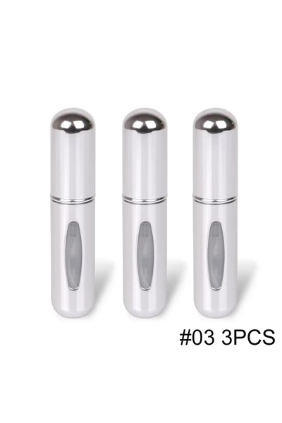 Choice Metal 5ml Silvery 3pcs 5ml Portable Refillable Spray Bottle Plastic Li...