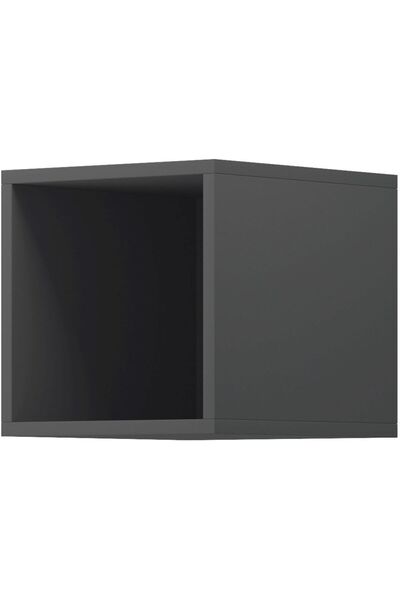 Lh-homefurniture Ράφι τοίχου 38107-ENJ-30-g Γραφίτης 30x30x35εκ.