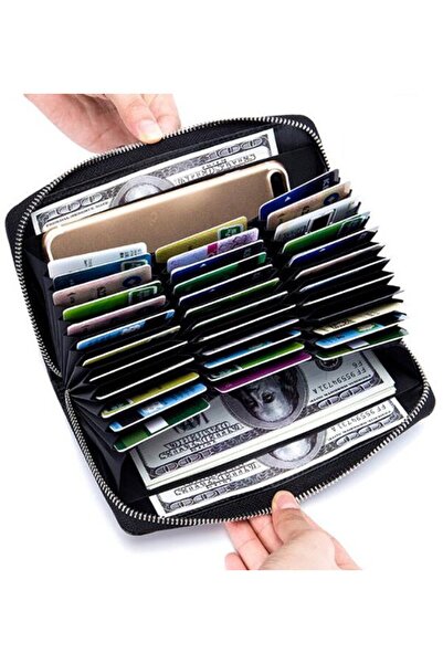 STARSTAR Genuine leather RFID passport holder large capacity phone holder.