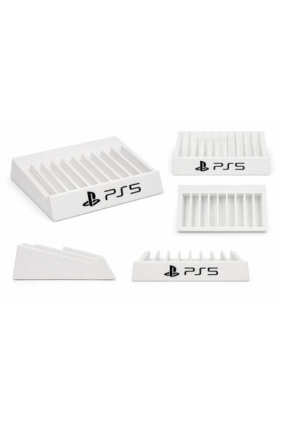PS4 ve PS5 Oyun Standı 10 Bölmeli | PS5 Oyun CD Saklama ve Organizer Standı