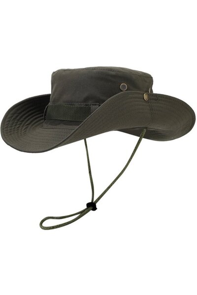 STARSTAR Sun hat dark beige breathable mesh wide brim hunting/camping/travel.