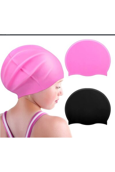 STARSTAR Women's Silicone Swim Cap Set (6 pieces) - Comfortable and durable, ...