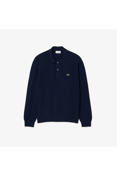 Lacoste Erkek Classic Fit Polo Yaka Lacivert Kazak
