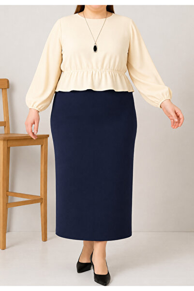 CNG MODA Plus Size Hijab Pencil Skirt