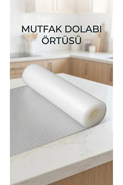SORA GROUP Transparent Anti-Slip Cabinet Shelf Cover 45X300 cm Pvc Material