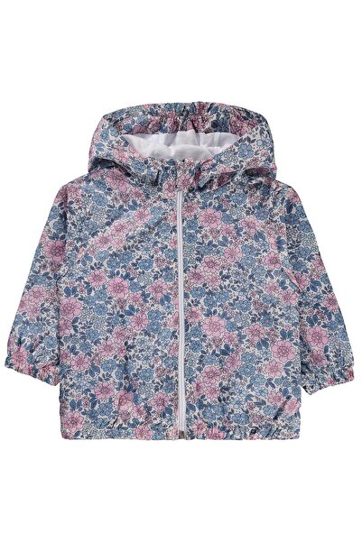 Civil Baby Floral Print 6-18 Months Raincoat - Ecru