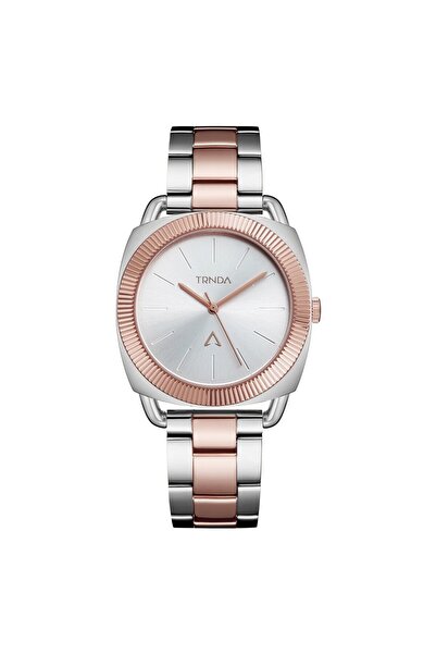 TRNDA Women's Stainless Steel Watch, Silver-Rose Gold | Tr35s