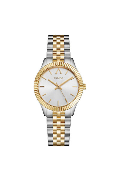 TRNDA Women's Stainless Steel Watch, Silver & Gold Dial | Trn32mm