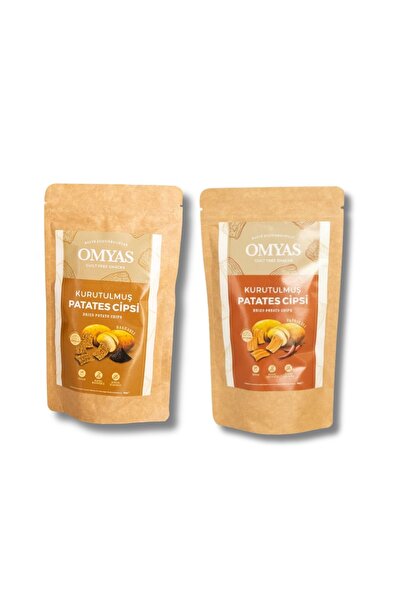 Omyas Snacks Haşhaşlı Kurutulmuş Patates Cipsi 60g + Paprikalı Kurutulmuş Pat...