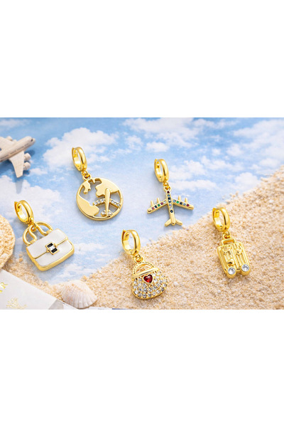 AURELIA Set Pandative Charm placat cu Aur 18K
