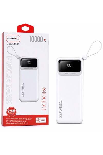 Levino N-30 10000mAh Power Bank – 22.5W Super Fast Charging Portable Battery ...