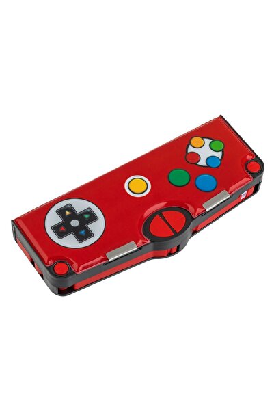 Zâna Casei Etui magnetic roșu pentru controler de joc cu accesorii 24.5x10x4cm