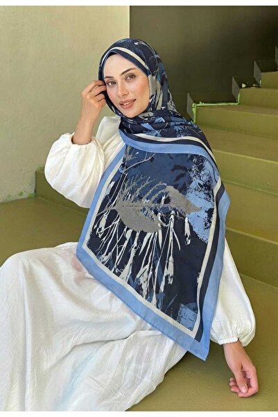 SAMARA SCARF Desenli Bambu Kraş Şal