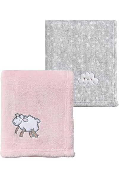 CREVENT 76X102CM Cute Plush Cozy and Warm Fleece Baby Blanket for Girls Infan...