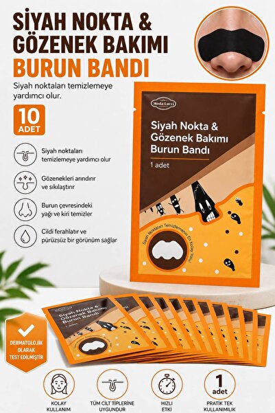 Nilu Moda Siyah Nokta & Gözenek Bakımı Burun Bandı – 10 Adet | Derinlemesine ...