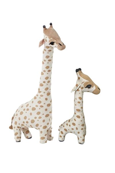 GRAN TOYS مجموعة من قطعتين من الزرافة القطيفة للأم والطفل من Playmate