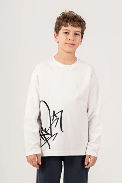 GİYİCEM TEKSTİL Boy's Printed Sweatshirt City Style 7701