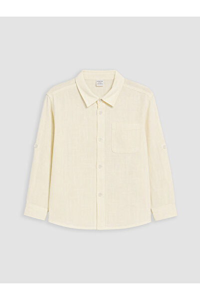 LC Waikiki Rmz Gi̇yi̇m Farkiyla Poplin Boys' Shirt