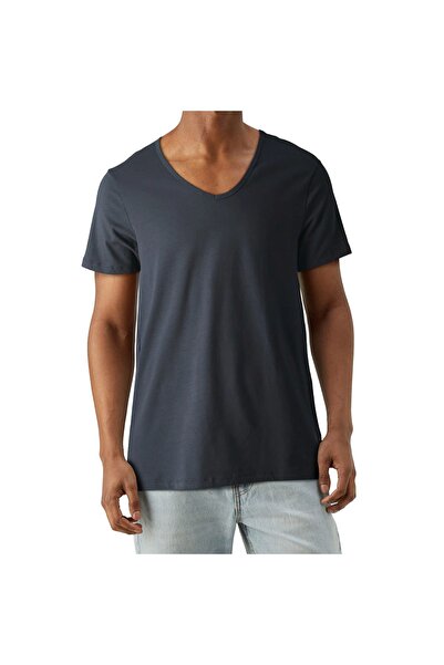 Levi's Ανδρικό V-λαιμόκοψη 2 τεμαχίων 37152-0025-Μαύρο Κατάμαυρο Μαύρο