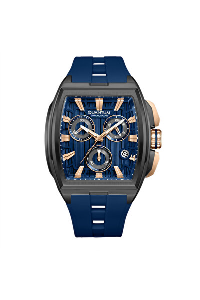 Quantum Men's Analog Dark Blue Dial Watch - HNG1279.699