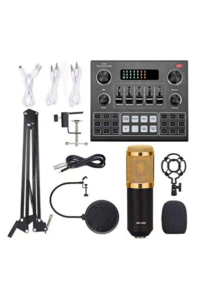 Mi VAZA Multifunctional Live V9 Sound Card and BM800 Suspension Microphone Ki...