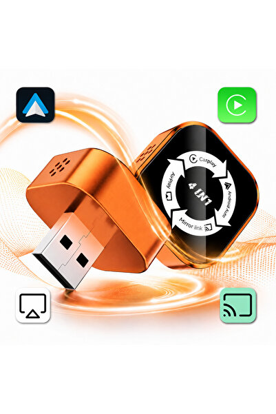 IBESPHERE Adaptor Auto Wireless 4-în-1, CarPlay și Android Auto Wireless, Ogl...